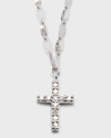 Lana 14k Flawless Mini Cross Pendant Necklace In White