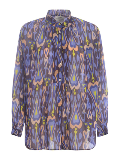 Forte Forte Shirt  Northern Light In Voile In Blue