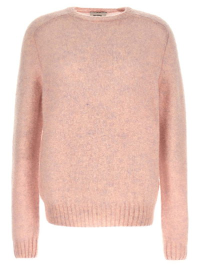 Harmony Paris 'shaggy' Sweater In Pink