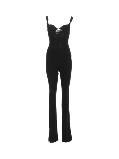 Jacquemus Fitted Jumpsuit In Black