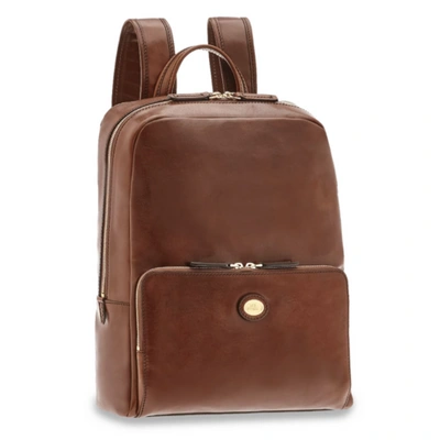 Pre-owned The Bridge Man Backpack Business Story Line Brown Leather 06480001-14
