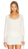 Free People Olivia Gauze Babydoll Dress In Ivory