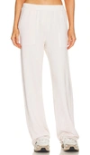Monrow Fleece Sweatpants In Cream