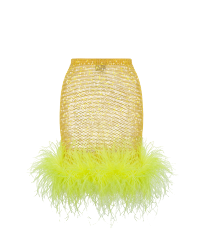 Santa Brands Yellow Feathers Skirt