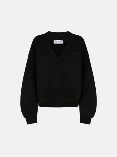 Attico The  Tops Gend - Black Fade Sweatshirt Black Fade Main Fabric: 100% Cotton