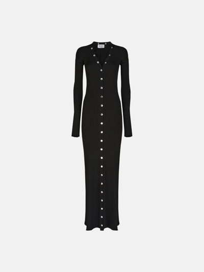 ATTICO THE ATTICO DRESSES GEND - BLACK CARDIGAN BLACK MAIN FABRIC: 50% VISCOSE 50% POLYESTER