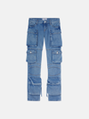 Attico ''essie'' Washed Blue Long Pants In Washed Blue