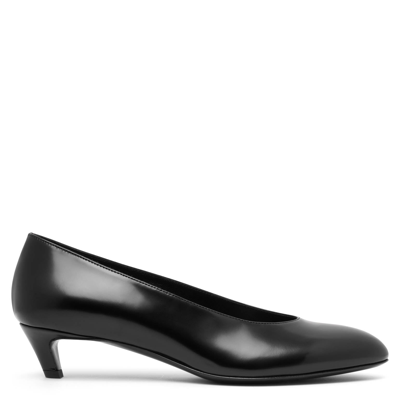 The Row Calfskin Kitten-heel Pumps In Black