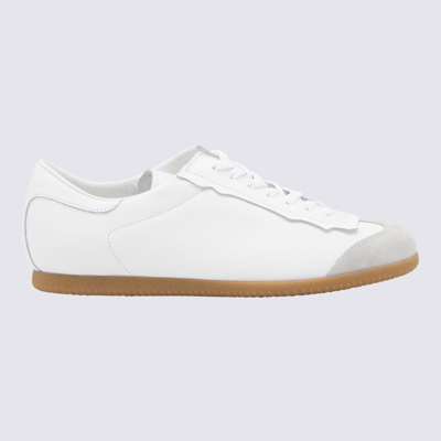 Maison Margiela Panelled Low-top Sneakers In White