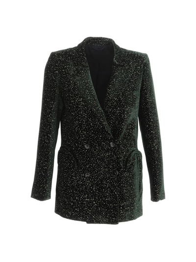 Blazé Milano Glitter Button In Black Night