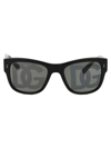 Dolce & Gabbana Domenico Logo-print Sunglasses In 501/m Black