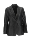 Joseph Cliffords Single-breasted Gabardine Blazer In Black