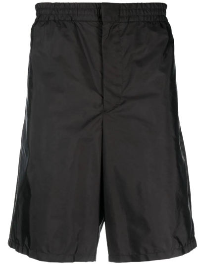 Prada Re-nylon Bermuda Shorts In Black
