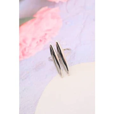 J'aime Gemme 2 Pointed Ring In Metallic