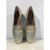 DONNA LEI GOLD ITALIAN LOAFERS WITH FINE SNAFFLE