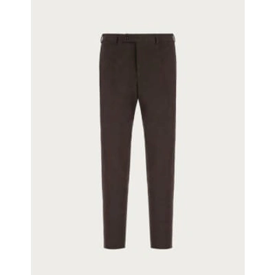 Canali - Brown Stretch Cotton Trousers 71019-av03425-502