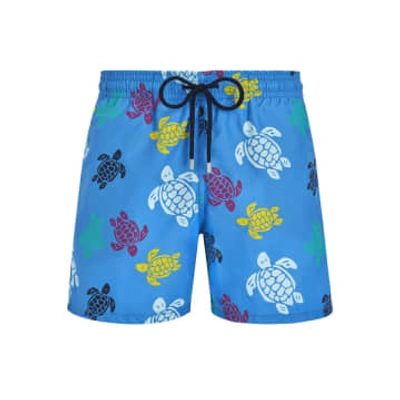 Vilebrequin - Blue Moorea Ronde Des Tortues Swim Shorts Wb-mooc4b36-hom-367