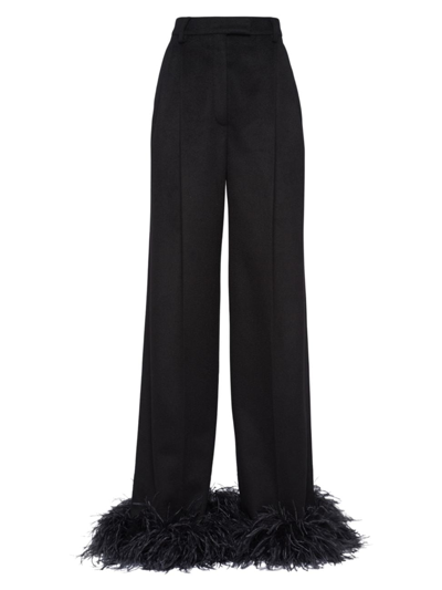 Prada Cashmere Trousers In Black