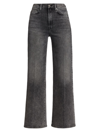 7 For All Mankind Ultra High Rise Jo Wide Leg Jeans In Silent Night