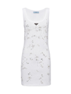 Prada Embellished Vest In White