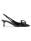 PRADA WOMEN'S PATENT LEATHER SLINGBACK PUMPS