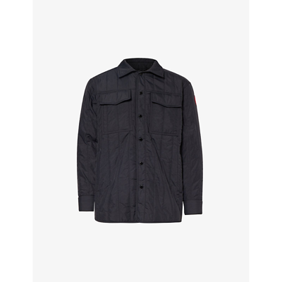 Canada Goose Carlyle Quilted Shirt Jacket In Black_noir