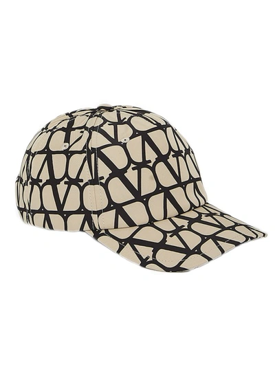 Valentino Garavani Toile Iconographe Baseball Cap In Neutrals