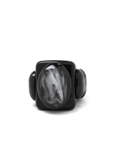 La Manso Dark Vader Black Plastic Ring In Not Applicable