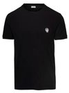 Dolce & Gabbana Crown And Laurel Patch Crewneck T-shirt In Black