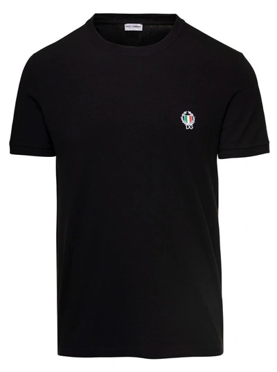 Dolce & Gabbana Scudetto Girocollo In Black