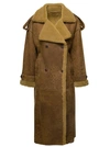 Salvatore Santoro Oversize Curly Merinos Sheepskin Shearling In Brown