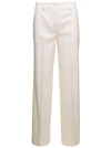 P.a.r.o.s.h . Viscose And Silk Trousers In White