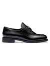 PRADA WOMEN'S PATENT-LEATHER LOAFERS