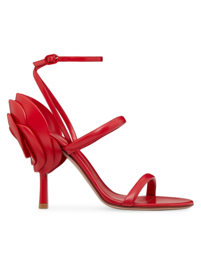 Valentino Garavani Roserouche Sandal 1959 In Calfskin 100mm Woman Rouge Pur 42