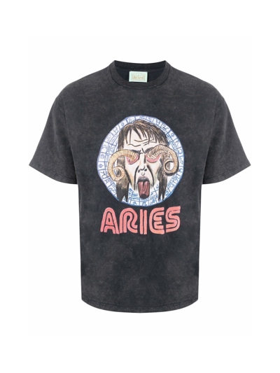 Aries Astrology For Aliens Logo T-shirt In Black