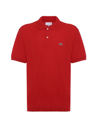 Lacoste L.12.12 Classic Logo Polo Shirt In 240 Red