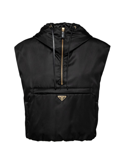 Prada Re-nylon Vest In Black