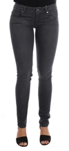 Acht Gray Cotton Slim Fit Denim Jeans In Gray