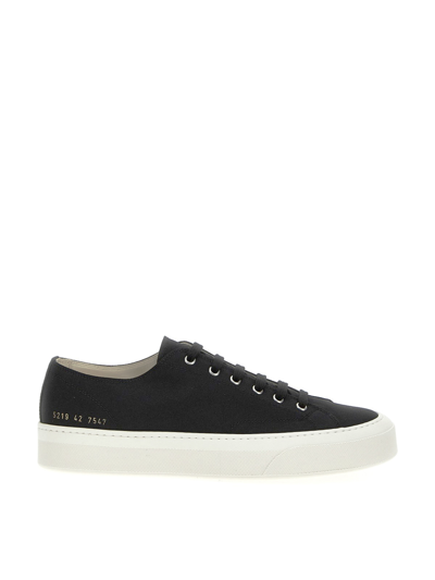 Common Projects Tournament Leather Trainers In Black
