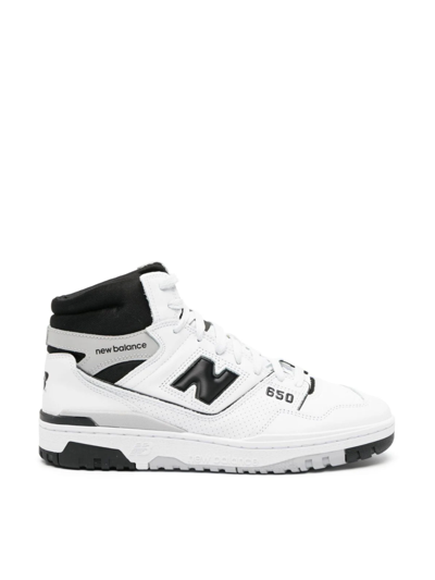New Balance Bb650 Sneaker In White/black