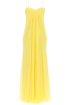 Alexander Mcqueen Bustier Evening Dress In Bright Yellow