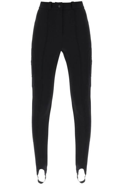 Casablanca Lyocell-cotton Blend Stirrup Trousers In Black