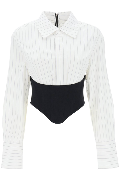 Dion Lee Internal Shirt Corset In Multi-colored