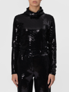 SEVENTY SEVENTY TURTLENECK SWEATER WITH SQUARE SEQUINS