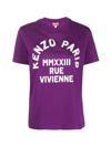 Kenzo Rue Vivienne Loose T-shirt Tshirt In Violet