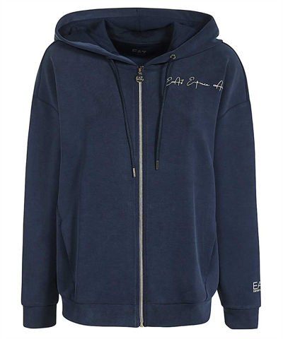 Ea7 Hoodie In Blue