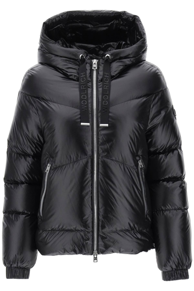 Woolrich Aliquippa Short Puffer Jacket In Black