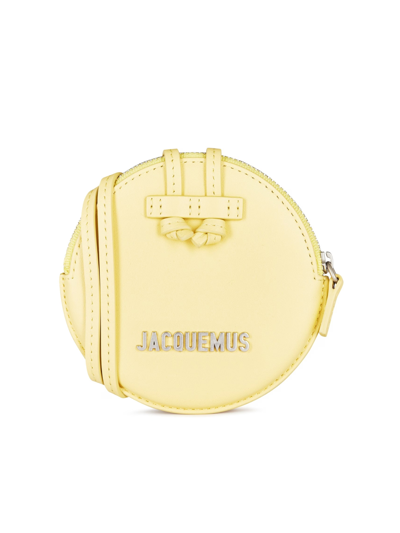 Jacquemus Le Pitchou Round Coin Purse In Yellow