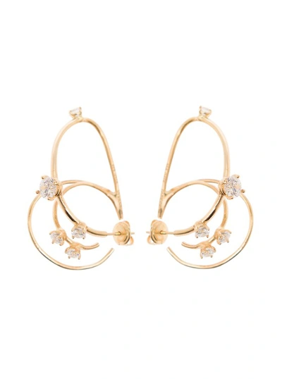 Panconesi Constellation' Gold-colored Multi Hoops Earrings In Sterling Silver In Not Applicable