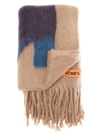 OFF-WHITE BEIGE MOHAIR BLANKET WITH ARROW PRINT OFF WHITE